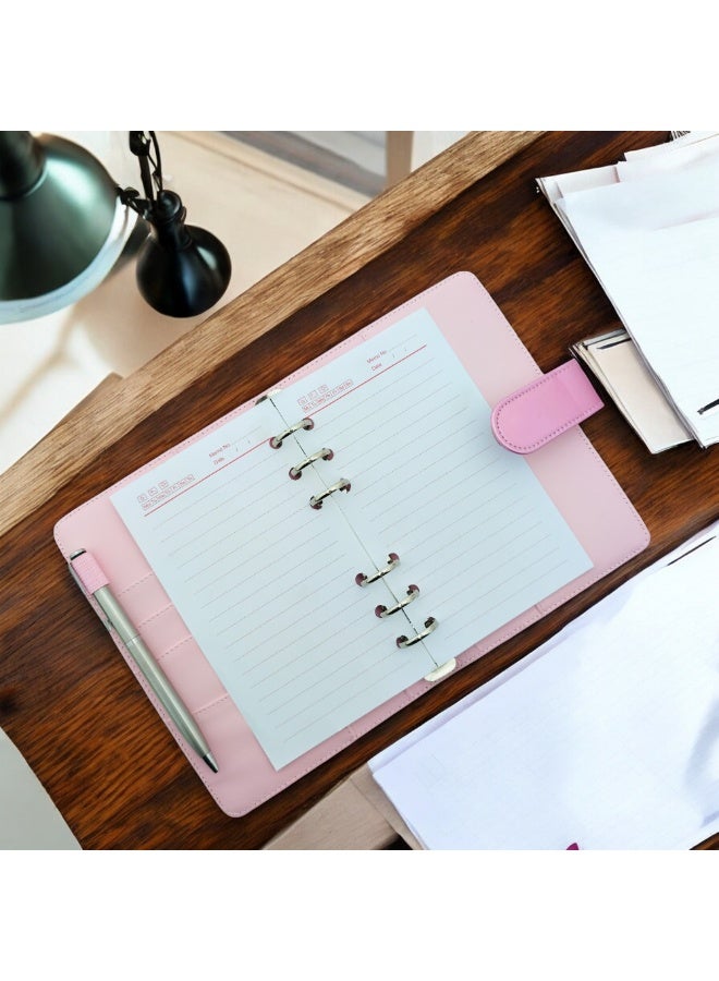 Faux leather wallet, money pouch, budget and notepad with card slots, cash and money compartment - A6 - Image 5